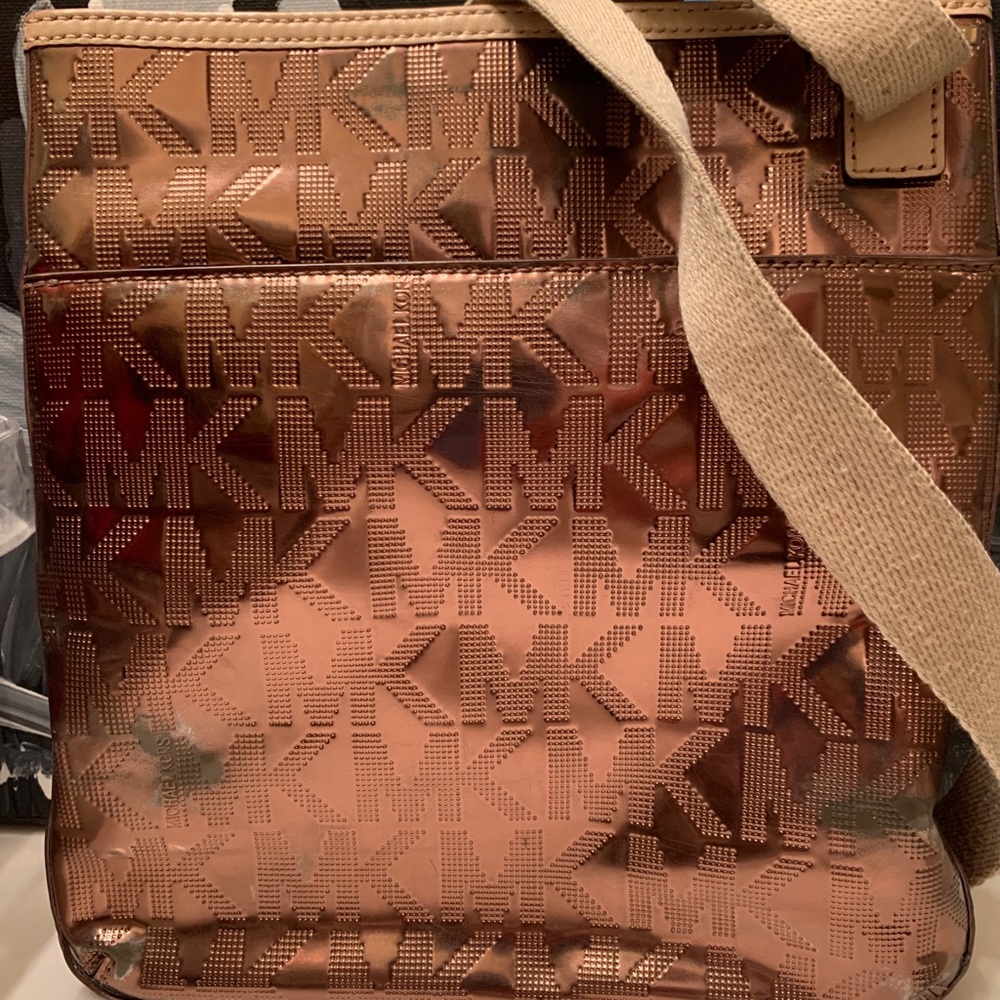 Michael Kors Rose Gold Crossbody Bag